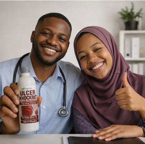 hijab and male doctor